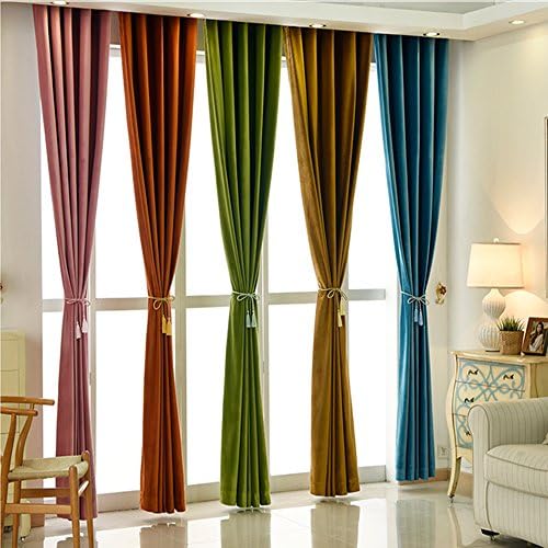 Plain Flannel Opaque Blackout Curtain with Eyelets for Bedroom Living Room Restaurant Balcony 2 245 cm x 140 cm (H x B) Bedroom Living Room