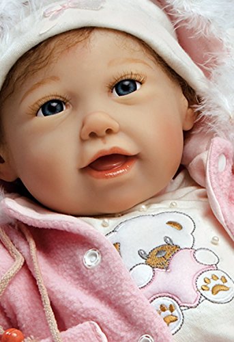 Paradise Galleries Doll Lifelike Realistic Soft Vinyl 53cm Baby Girl Doll Gift 