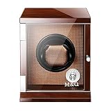 L.HPT® Luxus Smart Watch Winder Schmuckschatulle/Uhrenbox, Display Watch Winder Fall Automatische Rotation Winders Für Mann, Frauen,Brown