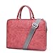 Produktbild j.qmei Laptop-Umhängetasche aus Kunstleder für 13- / 13,3- / 14- / 15- / 15,6- / 17- / 17,3-Zoll-Notebooks, wasserabweisend, Rosa, Schwarz, Rot rot rot 15,6 Zoll (39.6 cm)