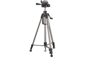 Cullmann 52118 - Trípode móvil Alpha 1800 con Soporte para Smartphone (Altura de extensión 140 cm, tamaño de Embalaje 56 cm, con Cabeza de 3 vías, Carga máxima 2 kg, Peso 900 g), Plata