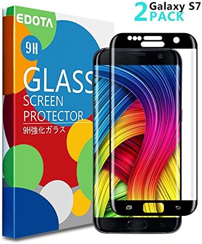 Galaxy S7 Screen Protector, Edota [2-Pack] [Anti-Bubble] [HD Ultra Clear] Premium Tempered Glass Screen Protector for Samsung Galaxy S7(2016 March Released)