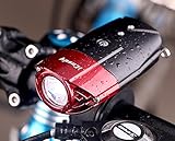 Front Bike lights Rechargeable Usb Cycling Headlight By iCoudy Led bicycle lights 500 Lumens 3W Best front bicycle light Waterproof Bicycle Headlight for Cycling(Red)
