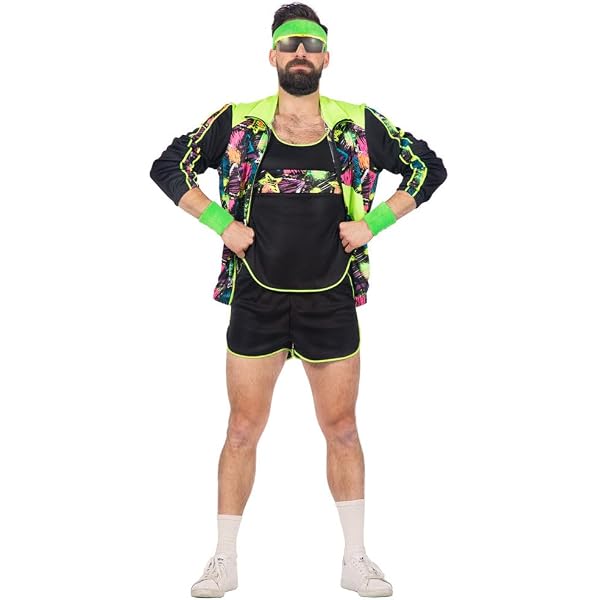 Survêtement Années 80/90 Homme - Imprimé Animalier Arc-en-ciel, Style Déjanté !