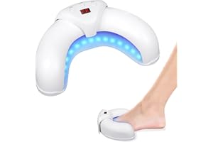 COLEESON Aparato de Tratamiento láser de Hongos de uñas, Ajustable Dispositivo Tratamiento Hongos Uñas, Limpieza y Reparación Hongos Las Uñas Los Pies,Portátil Recargable Uso Doméstico para Uñas y Pies