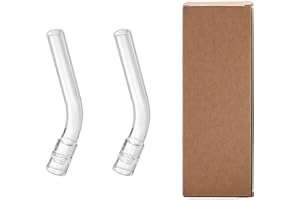 JINNUO SOLO GLASS TUBE STEM Stelo tubo di vetro JINNUO Solo lungo 120mm per Arizer (Style2 Pack)