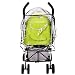 MTURE Full Coverage Universal Pushchair Stroller Buggy Rain Cover for Baby Outdoor Travel,PVC free -Transparent