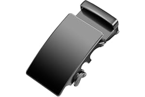 sundrerfect Pasek Buckle dla mężczyzn i kobiet o średnicy 35 mm, wymienna automatyczna klamra do paska, stylowe akcesoria na każdą okazję, czarny, /