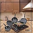 ACAMEO Induction Base Induction Aluminium Bottom Cookware Set of 5 Pieces, Made in India, Black.