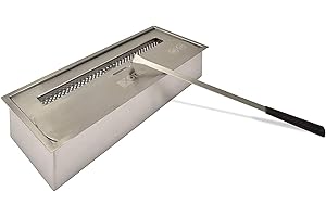 XONE Bruciatore da 3,5lt per biocamino | Bruciatore Maxi, Fiamma intensa, in Acciaio Inox per Camino al bioetanolo, Potenza di 4,58 kW/h, Autonomia dalle 4,5 alle 8 Ore