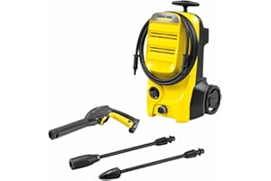 Kärcher Nettoyeur Haute Pression K 4 Classic, Pression : max. 130 bar, Débit : 420 l/h, Surface : 30 m²/h, Filtre à Eau, Poids : 4,6kg, Flexible et Pistolet Haute Pression, Rotabuse, Lance Vario Power
