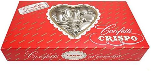 CRISPO SUGARED ALMONDS | Sugared Almonds with Chocolate | SILVER | 1 Kg