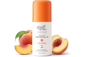 Chemist at Play Under-Arm Roll-On Deodorant With 5% Lactic Acid & 1% Mandelic Acid, Prevents Odour, Brightens Skin & Exfoliates Underarm, Long Lasting Peach Fragrance For Unisex, 40ml