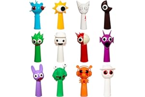 Kouipoie Figuras S-prunki,Pack De 12 Figuras De AccióN Coloridas para NiñOs,para NiñOs Y NiñAs A Partir De 3 AñOs,Seguras,Duraderas Y Divertidas, Fans De Juegos S-prunki. (12PCS-C)