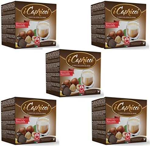 Nespresso Compatible Nutty Hazelnut Flavoured Coffee Pods 5 Pack (50 pods)