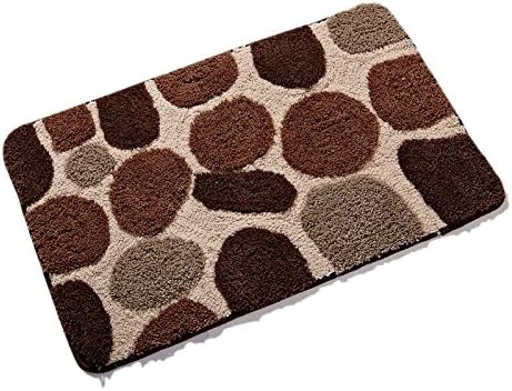 Door Mat Matting bedroom bed mats bathroom door rectangular mats toilet door water absorption, 50×80CM door mat (stunning quality health, brown stone