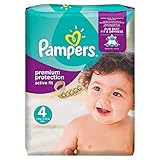 Pampers Premium Protection Active Fit Nappies, Monthly Saving Pack - Size 4, 168 Nappies