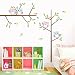 ElecMotive Wall Stickers of Tree Owls Birds Wall Decals for Kids Rooms Nursery Baby Boys & Girls Bedroom (Tree Owls Birds)