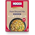 HOCCO Ready to Eat Vegetable Pulao | Just Heat & Eat | Ready To Cook Pulao | Pure Vegetarian With No Added Preservative & Colours | Meal Ready In 5 Minutes | Microwave-Able_Serves 2 (300gm) (Dum Biryani Mix, 300 gm, Pack of 1)