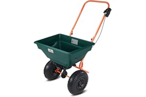 Gardebruk Carro esparcidor Todoterreno con Ruedas Capacidad de 20L Carga máx 25 kg jardín abonadora polivalente Semillas