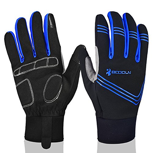 YYYY Guantes Ciclismo Invierno Prueba de Viento Termicos Compatible Pantalla Tactil para Bicicleta MTB Moto