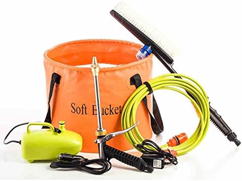 Car washer car washing machine household 12v Portable Car Pressure Self car washer electric car brush truck pump gun Long waterpipe 12m(39Ft)