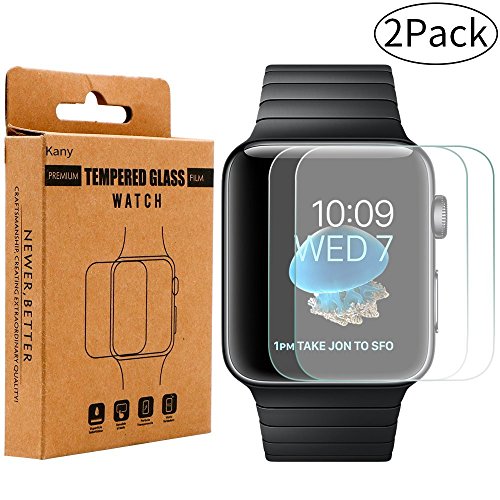 iWatch Schutzfolie, Kany 42mm Panzerglas Extrem Dünne HD Kristallklare Display Schutzfolie Bildschirm Hartglas