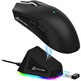 ATTACK SHARK X11 RGB Arka Işık Şarjlı Hafif Kablosuz Oyun Faresi, Tri-Mode-2.4G/USB-C Kablolu/BT, 22K'ya kadar DPI, PAW3311 O