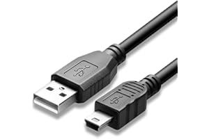 Adhiper UC-E4 Cable USB compatible para Nikon D300 D3100 D3100S D3X D40 D40X D50 D60 D70 D100 D700 D40X D300s Cámara SLR Digital Cable USB 2.0 de alta velocidad (1,5 m/negro)