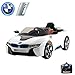 Produktbild BMW i8 Vision Kinder Elektroauto Deluxe-Edition, 2.4GHz Fernbedienung, Multifunktionslenkrad, MP3-Anschluss, realistischen Soundeffekten, 12V Powerakku und 2x35W starker Motor und vieles mehr