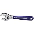 Klein Tools D86932 Adjustable Wrench, Forged with Slimmer Jaw and a High Polish Chrome Finish, 4-inch