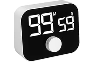 TENXSNUG Timer da Cucina Digitale, Magnetico Timer con Grande Schermo LCD, Volume Regolabili Cronometro Conto alla Rovescia Timer Digitale per Cucinare, Palestra, Studio, Cucina
