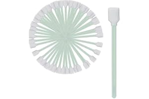 POFET 50 szt. antystatyczne piankowe wymazki laboratoryjne do czyszczenia w formacie rozpuszczalnika głowica drukowa/dysk/soczewka/roland, Canon, Epson, HP, Mutoh, Mimaki, drukarka wtryskowa/termiczna