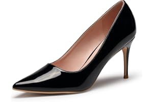 GENSHUO Donna Tacco Alto, Scarpe Tacco a Spillo 8 cm Décolleté con Tacco per Le Donne Scarpe da Sera a Punta Abito da Sera Pompe Prom Stiletto High Heels