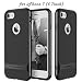 Produktbild ROCK Royce iPhone 7 Hülle,Fall[Ultra dünn][Anti-Rutsch][Netted][Apple Logo][PC+TPU][Strap Loch]für Apple iPhone 7 (4,7 Zoll) - Helle Schwarz