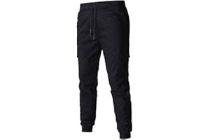 MILAX Mens Cargo Work Trousers Stretch Jeans Casual Pants Sweatpants Combat Workwear Loose Fit Mens Casual Pants Lightweight Quick Dry Joggers