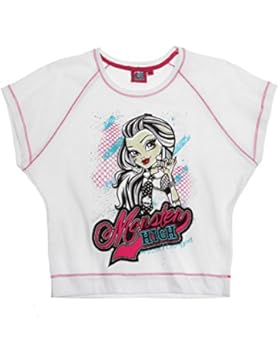 Monster High Mädchen T-Shirt - weiß