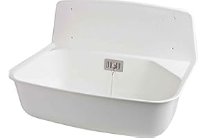 OTTO HAAS KG Universal-Ausgussbecken, Wandmontage, Kunststoff, Spüle, Weiß, Rechteckig, 6200