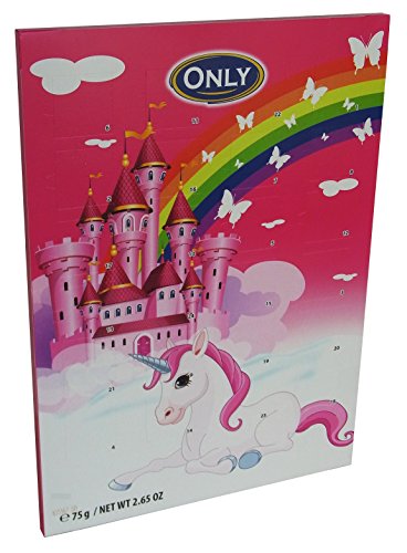 Preisvergleich Produktbild Einhorn Adventskalender mit Schokolade, 1er Pack (1 x 75g)
