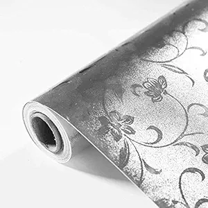 Delavala Oil Proof Waterproof Aluminium Foil Stickers Kitchen Backsplash Wallpaper Self-Adhesive Wall Sticker Anti-Mold and Heat Resistant for Walls Cabinets Drawers and Shelves