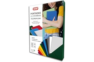 DHP Pack de 50 Portada para Encuadernar de Polipropileno, 0,70 mm de grosor, Formato A4, Verde