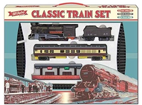 Classic Train Set with Tracks - Battery Operated