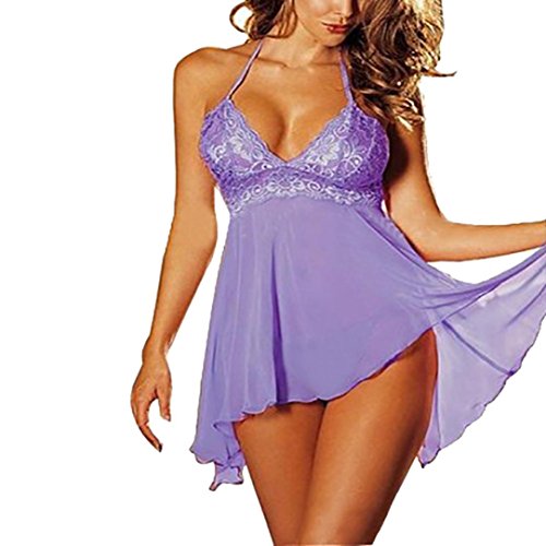 Jaminy Women Plus Size Sexy Babydoll Nightdress Lingere G String