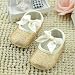 Koly Newborn Baby Anti-slip Soft Bottom Prewalker Shoes Glitter Party First Walking Shoes
