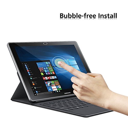OMOTON Panzerglas Schutzfolie für Samsung Galaxy Book 10.6 zoll, mit [2.5D abgerundete Kanten ] [9H Härte] [Kristall-klar [kratzfest] [Luftbläschen-frei][lebenlange Garantie] - 7
