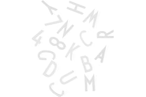 Design Letters Numéro et Lettres pour Le Tableau d'affichage | Décorations murales en Feutre Ardoise 50mm 159 pièces | Symboles de Tableau en Feutre | Jeu de caractères de la Lettre