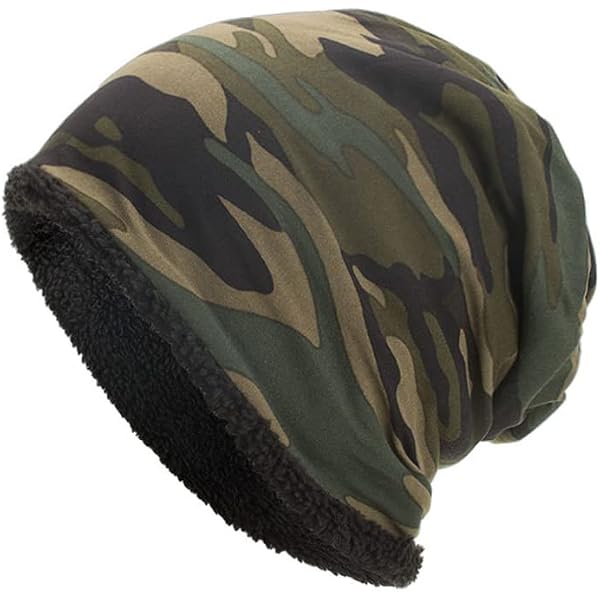 Camo Beanie: Cappello In Cotone Con Stampa Floreale, Teschio E Design Unisex, Morbido E Sottile - 5