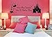 Disney Minnie Mouse Magical Things Castle Children's Vinyl Wall Art Sticker Decal Mural Transfer Stencil (Purple)