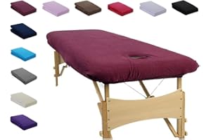MFB Provence ® - Drap Housse éponge pour Table de massage - coloris au choix (Aubergine sans trou nasal)