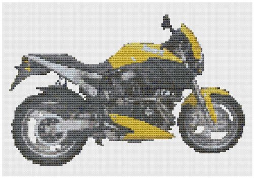 Preisvergleich Produktbild Gelb Buell Motorrad Set